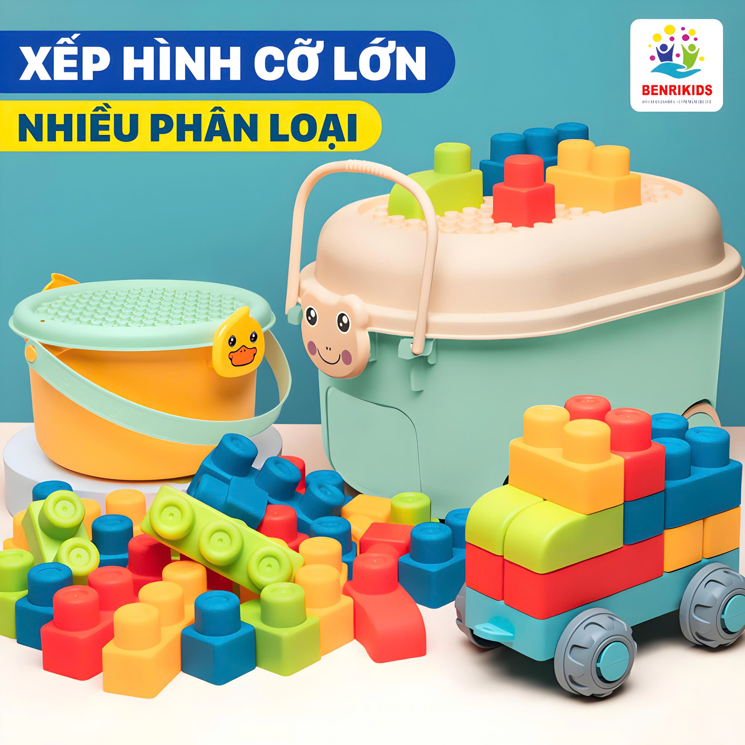 Mô tả Đồ Chơi Xếp Hình Cho Bé Bộ Lắp Ghép Xếp Mô Hình Bằng Nhựa Nhiều Chi Tiết Cho Trẻ Em Sáng Tạo - 2