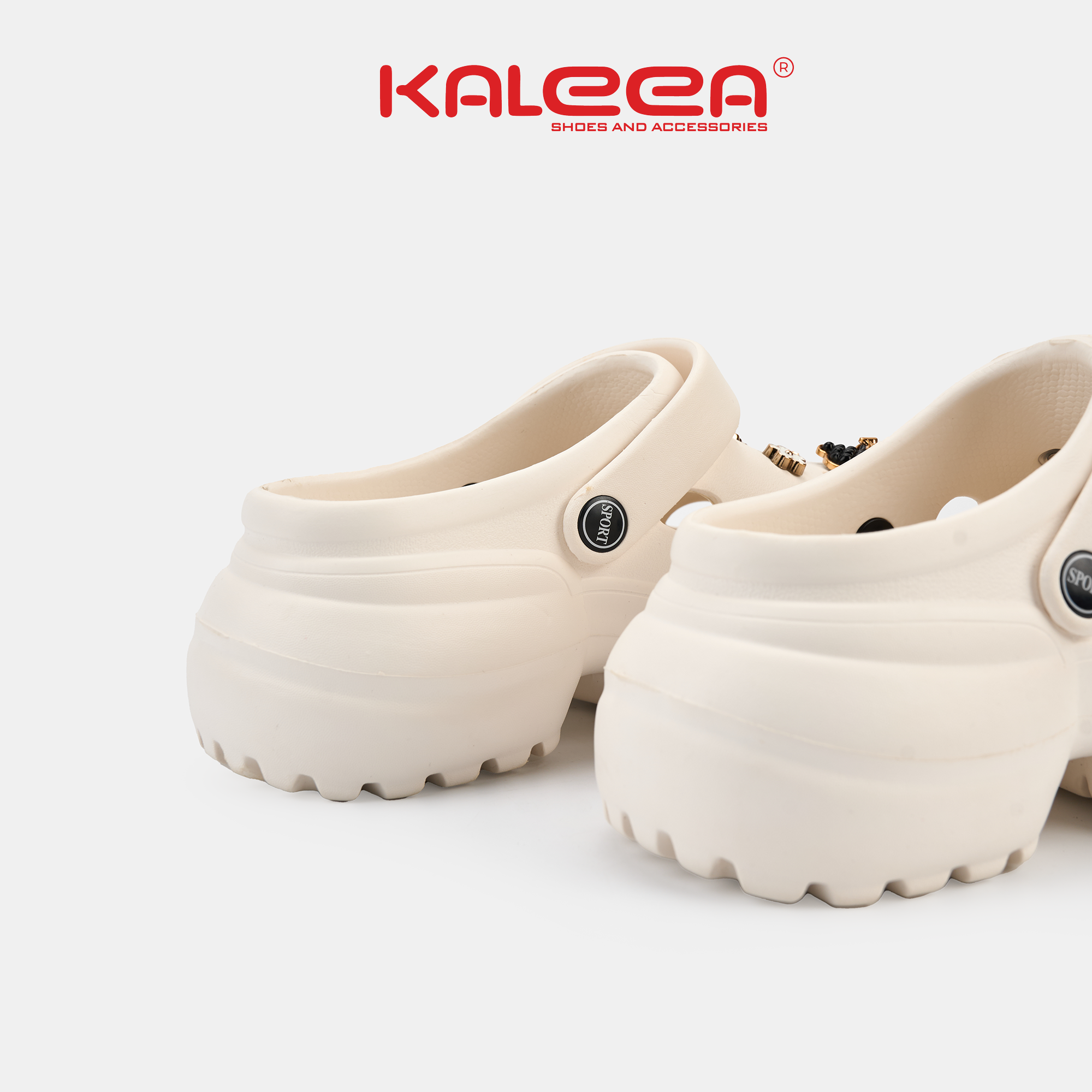 Mô tả Kaleea - Dép Sục Nữ Thời Trang Gắn Charm Hách Dáng Độn Đế 5P - D03 - 2