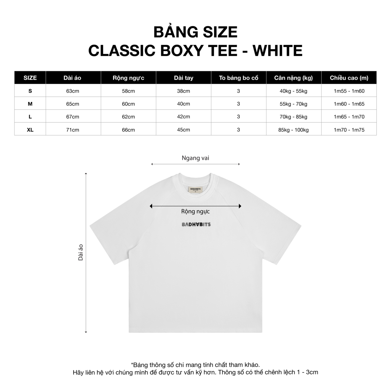 Mô tả Áo thun Unisex - CLASSIC BOXY TEE - Local Brand Chính Hãng - 1