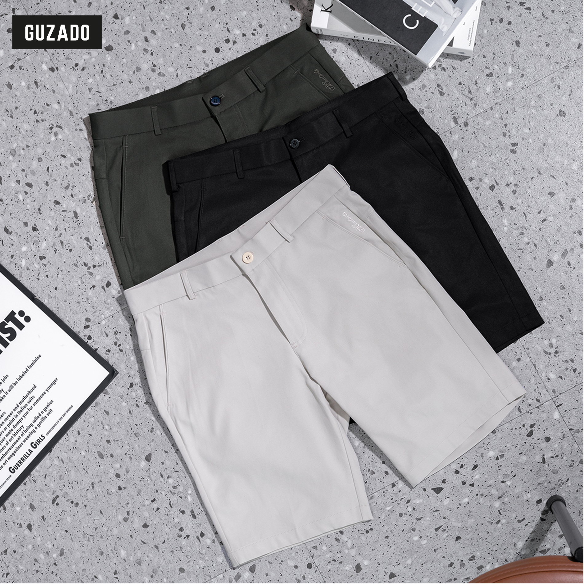Quần Short Kaki Nam GUZADO MSR2515