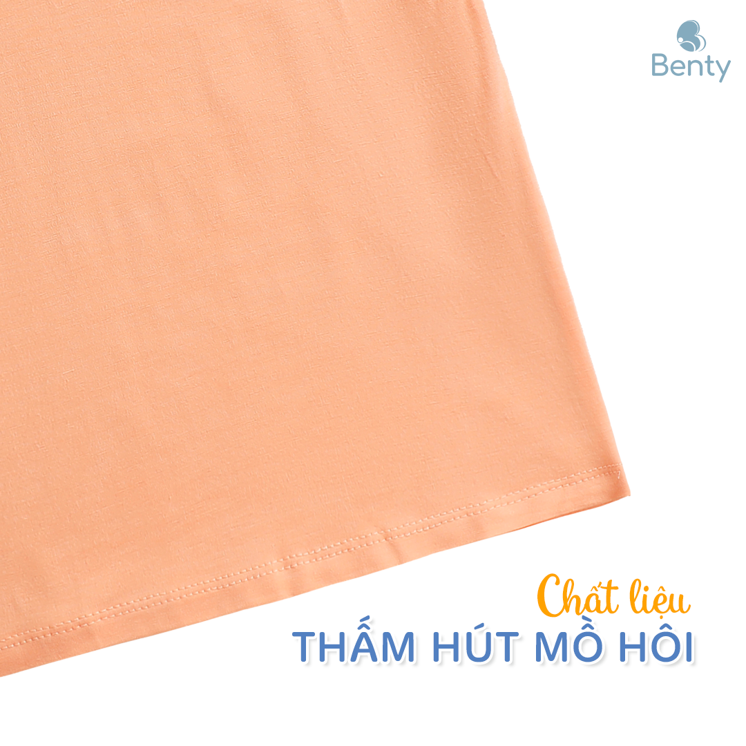 Mô tả Bộ ba lỗ hình in chú mèo đầu bếp BENTY BT089 thoáng mát, quần áo trẻ em bé trai bé gái mềm mịn - 2