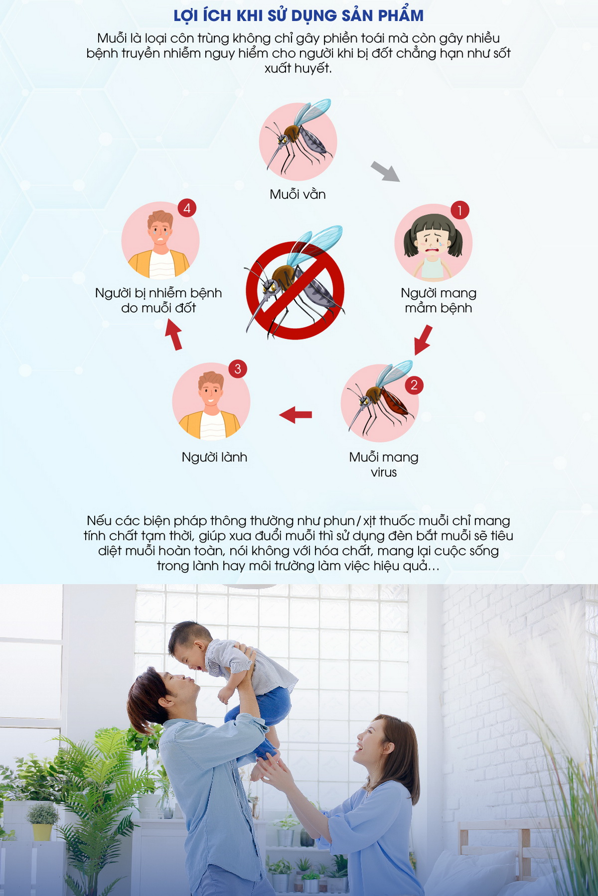 Đèn bắt muỗi tiết kiệm điện