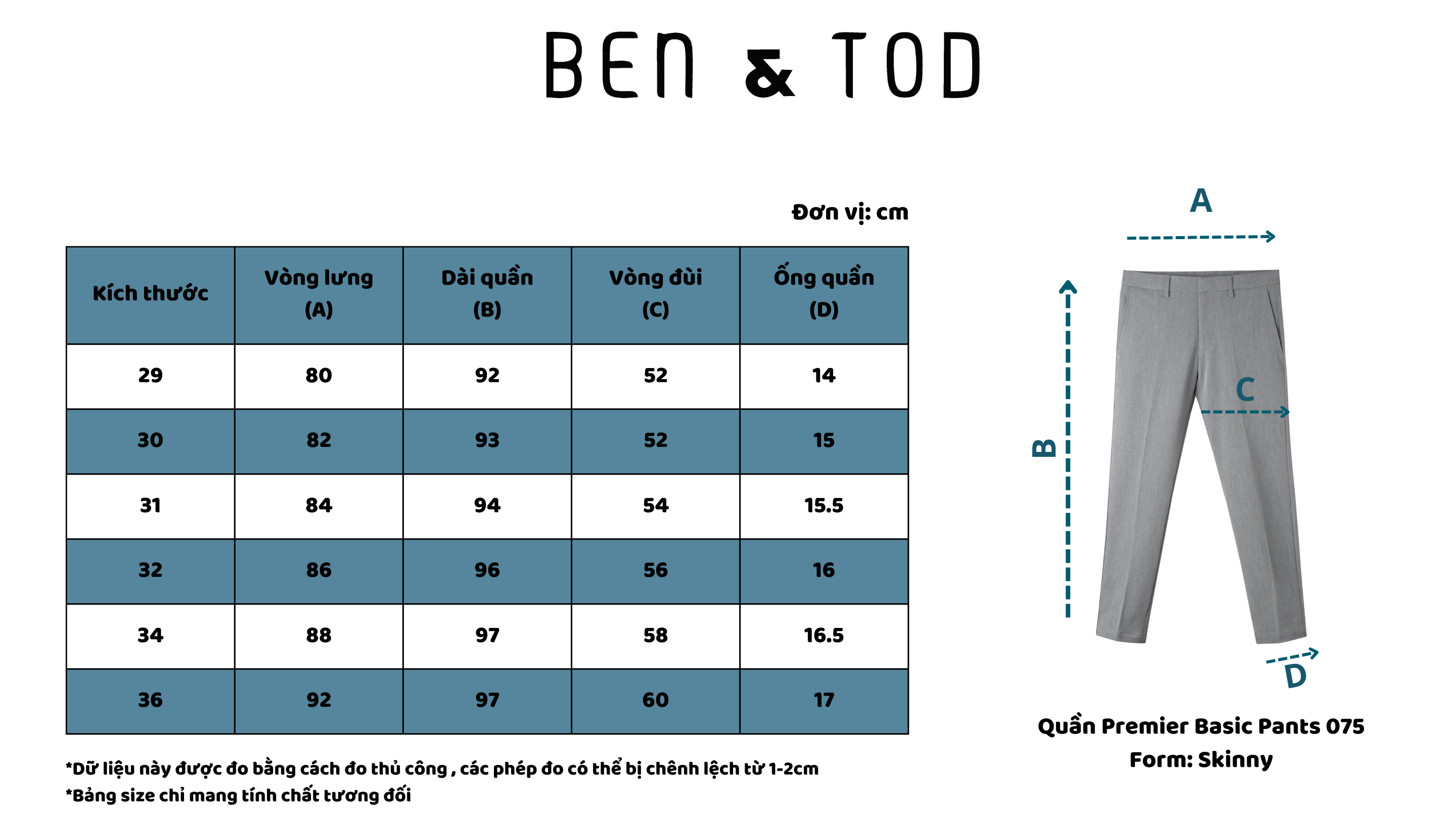 Mô tả Quần tây nam basic 075 chất cotton thoáng mát, quần âu nam cao cấp trơn co giãn 4 chiều đứng form nam tính thanh lịch - 4