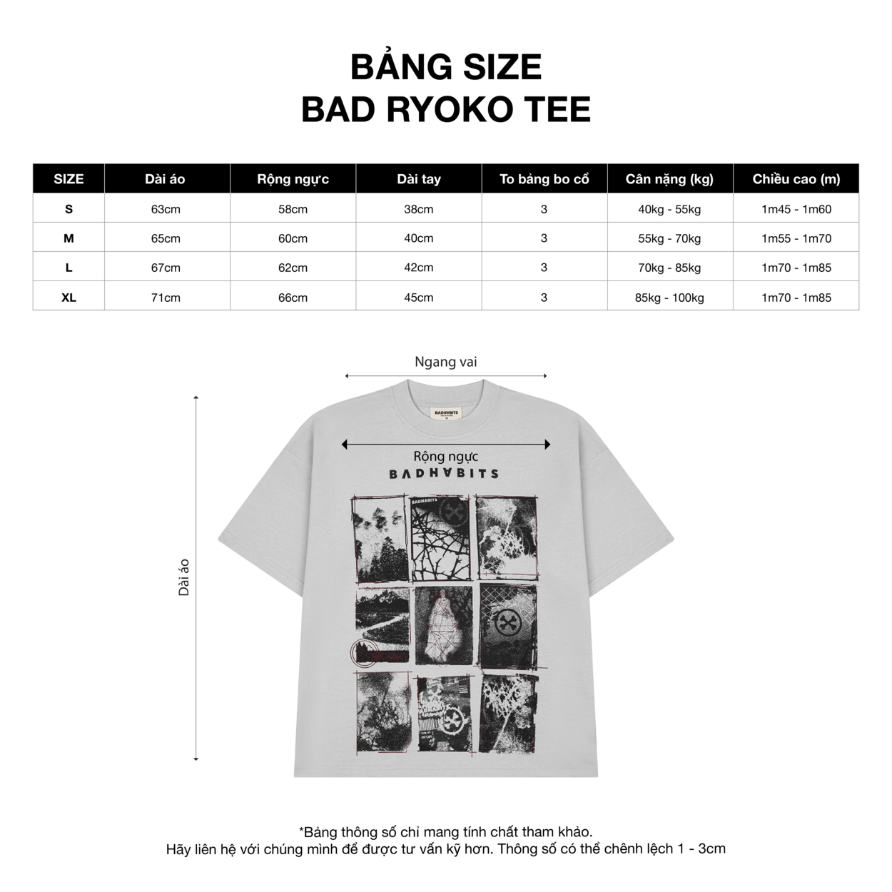 Mô tả Áo thun Unisex - BAD RYOKO TEE - Local Brand Chính Hãng - 1
