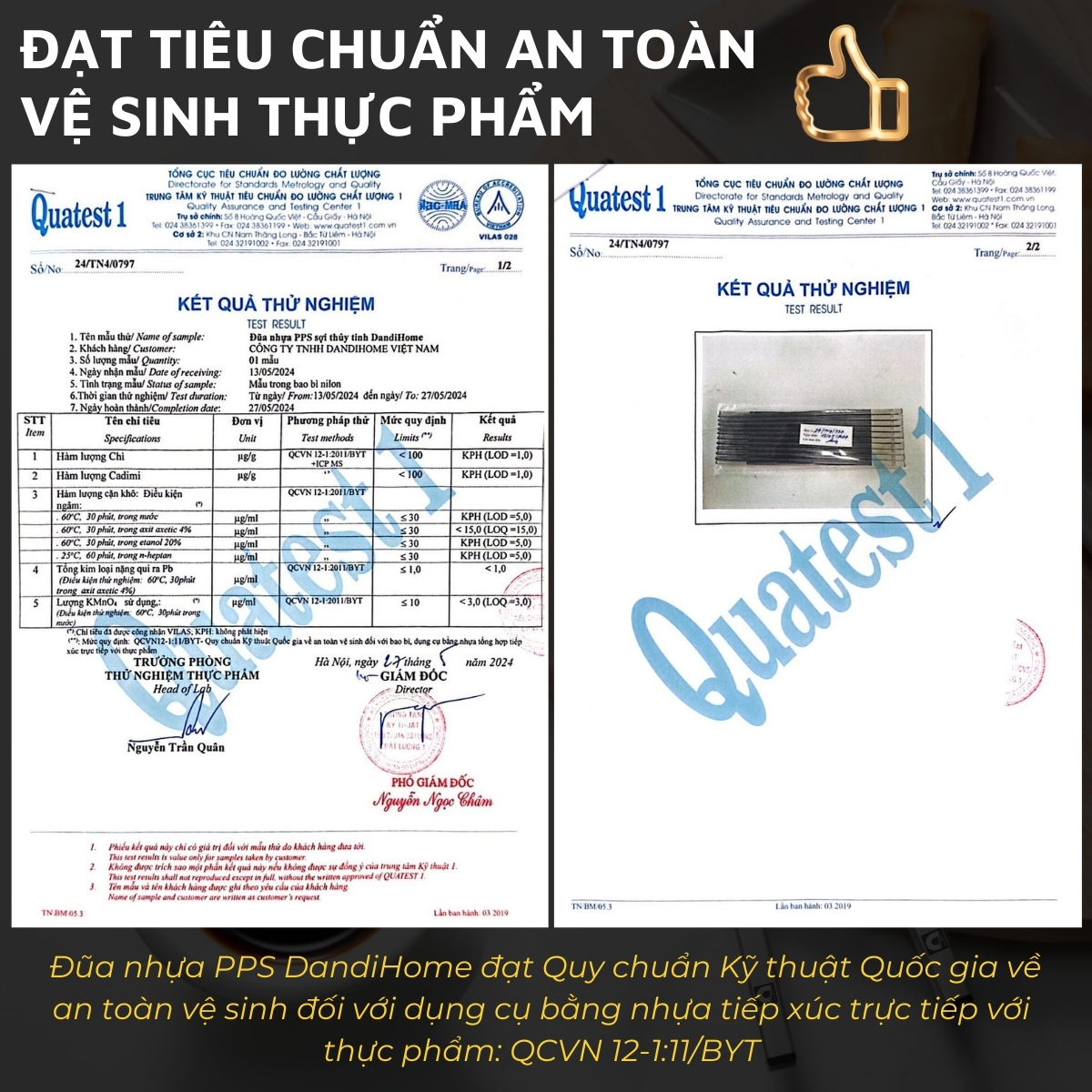 Mô tả Đũa nhựa PPS sợi thủy tinh DandiHome kết hợp Inox 304 DandiHome cao cấp, chống trượt, chống nấm mốc - 9