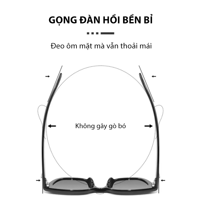 Mô tả Kính Mát Phân Cực Mắt Mèo Nam Nữ AORON Hot Trend 2025 Chất Liệu TR90 Bền Bỉ Chống Tia UV400 - 8