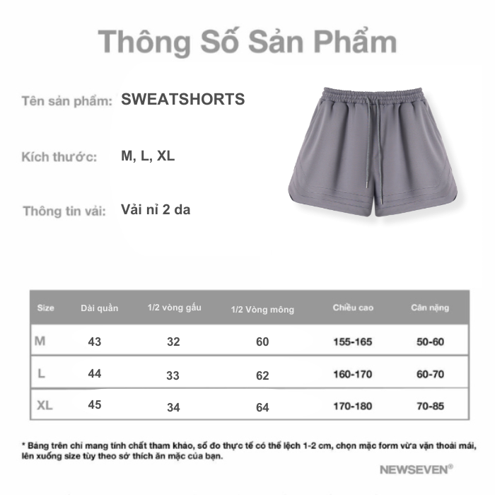Mô tả Quần Short Đùi Nỉ 2 Da NEWSEVEN SWEATSHORTS NQS.488 - 1