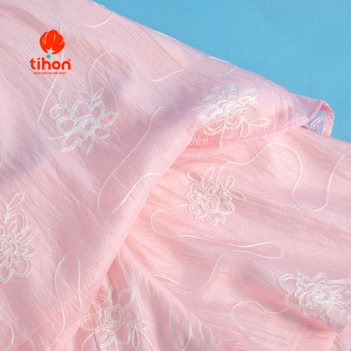 Set đồ bé gái TIHON màu hồng nhạt
