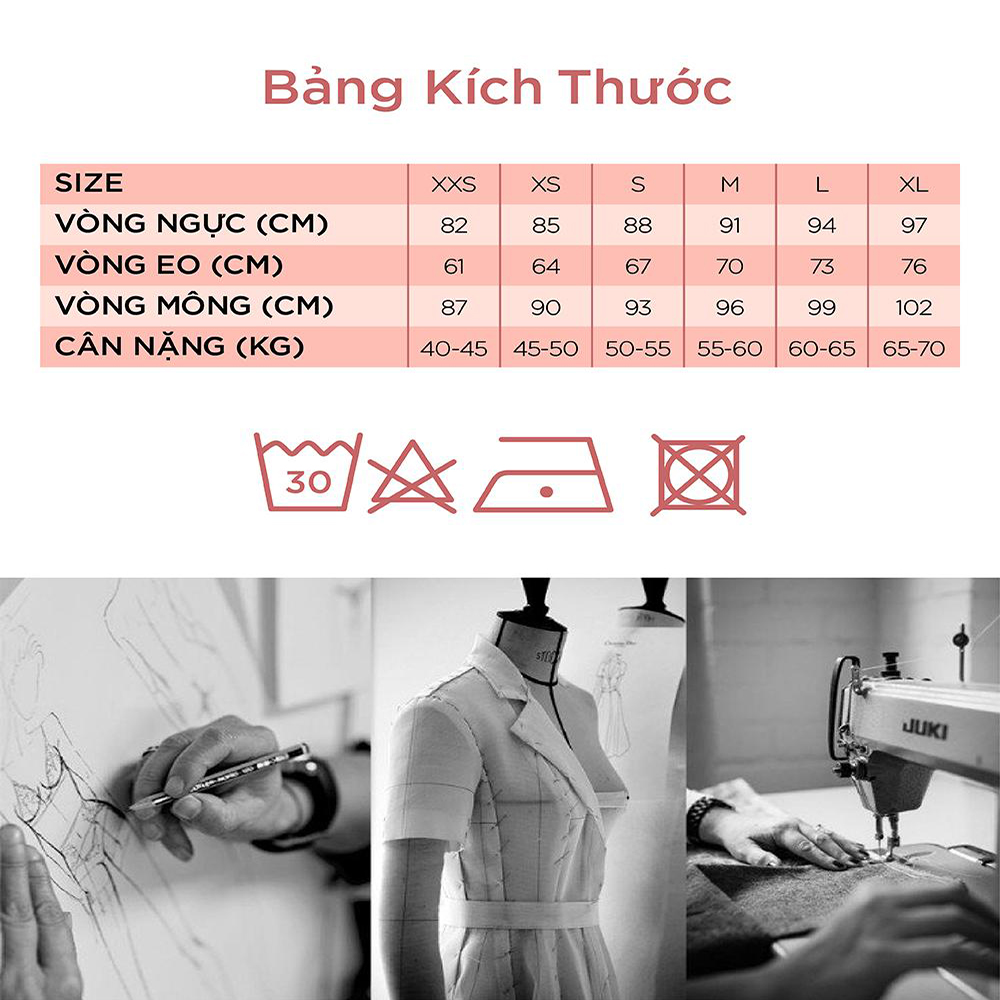 Mô tả Bộ Đồ Kate Lửng Nữ Vincy BKL036W11 - 2