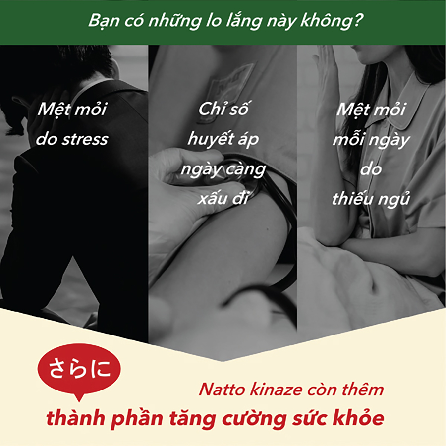Mô tả Viên Uống Phòng Ngừa Đột Quỵ, Bổ Não, Giúp Ngủ Ngon Nattokinase 3000FU Natto Ichou Genki Fami Nhật Bản Gói 30 Viên - 1