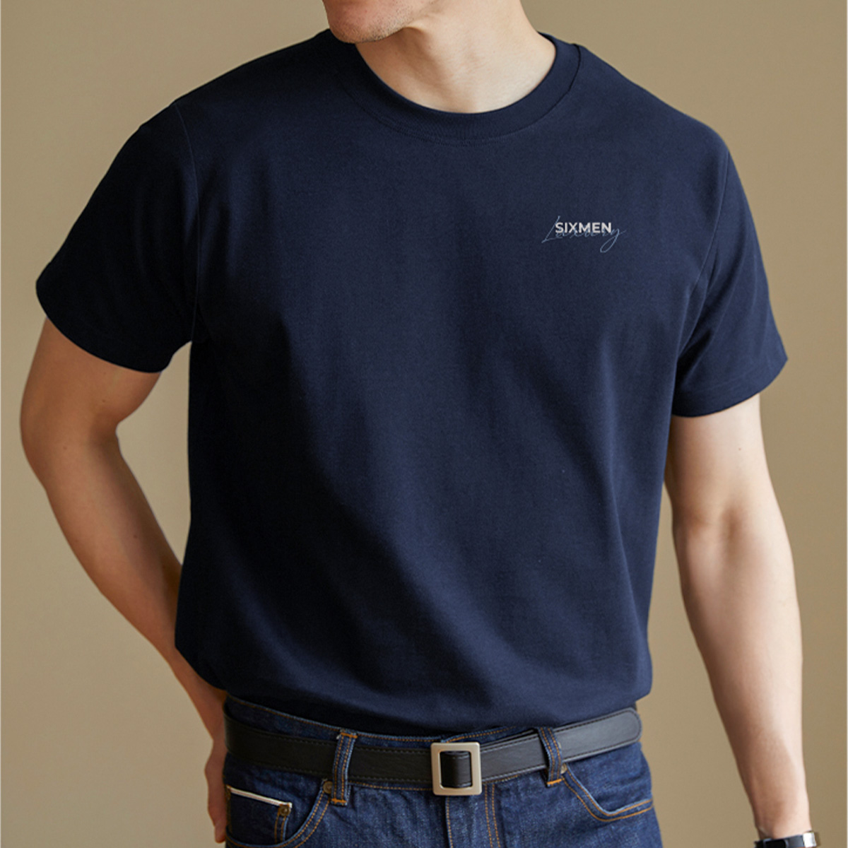 Mô tả Áo thun nam TSHIRT SIXMEN LUXURY Ver 2 cổ tròn vải cotton cao cấp co giãn, thoáng mát, thanh lịch - 6