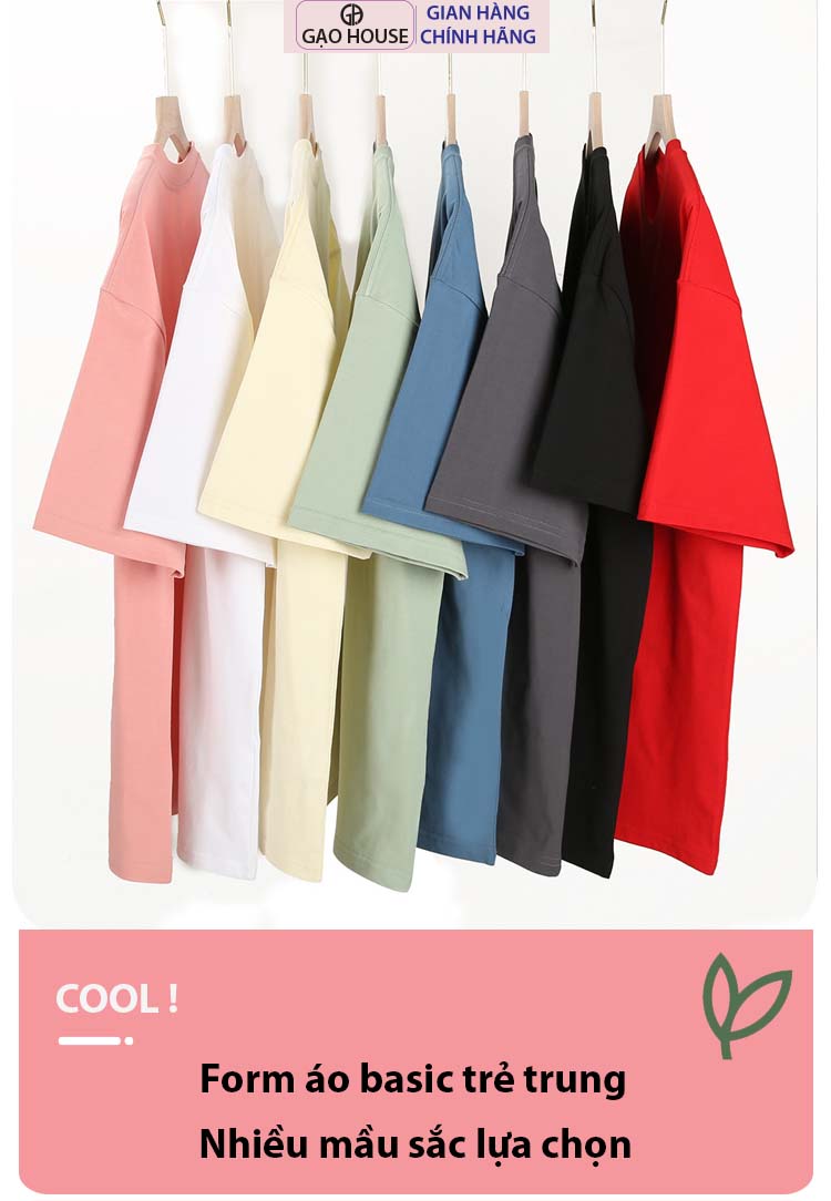 Mô tả Áo nhóm đi biển OVersize sắc màu Gạo House, Áo phông TeaBeach chất thun cotton 100% mát cao cấp N13 - 1