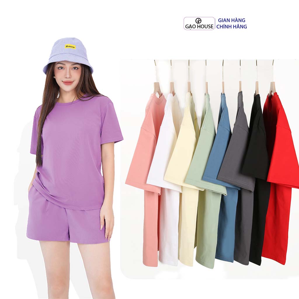 Mô tả Áo nhóm đi biển OVersize sắc màu Gạo House, Áo phông TeaBeach chất thun cotton 100% mát cao cấp N13 - 2
