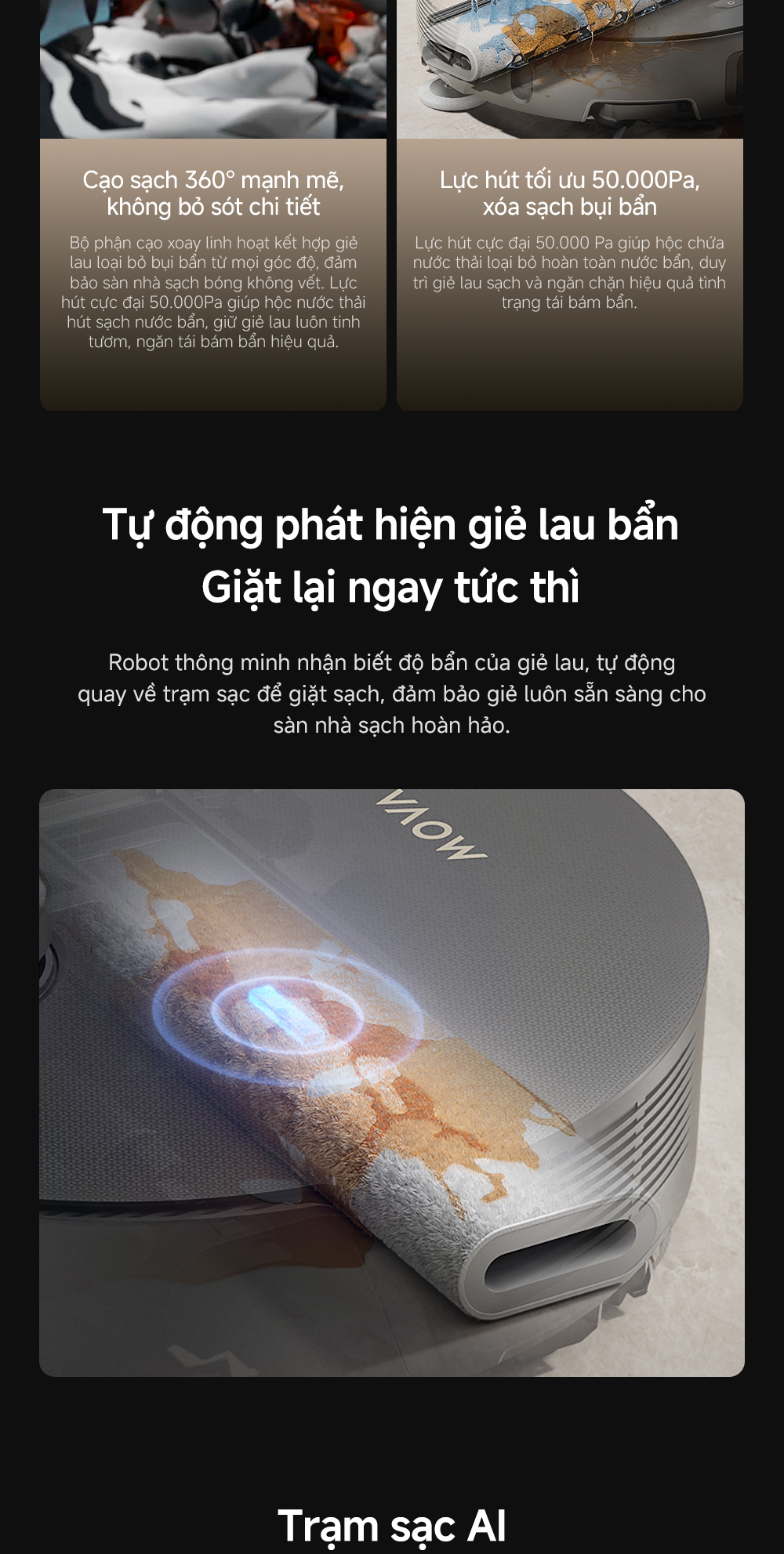 Mô tả Robot hút bụi lau nhà đa năng Z50 Ultra - Hàng chính hãng - Bảo hành 36 tháng - 3