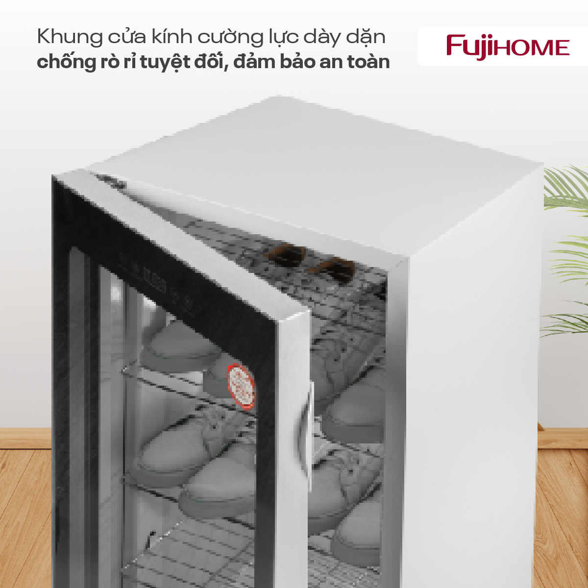 Màn hình LED cảm ứng thông minh hiển thị nhiệt độ tủ sấy Fujihome