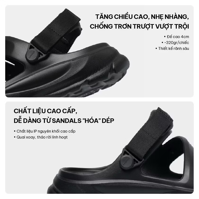 Mô tả Giày sandal Shondo FX nhựa đúc nguyên khối Nam Nữ FX - 1