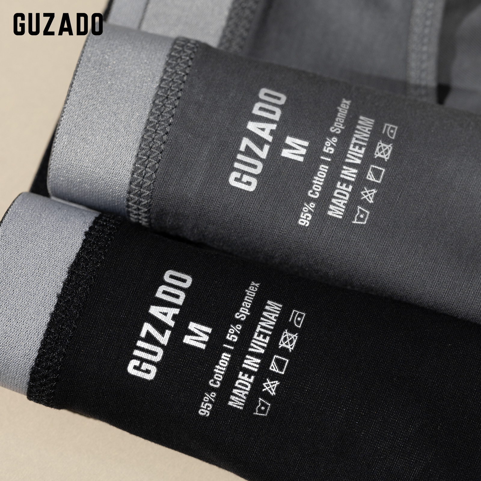 Mô tả Combo 3 Quần Lót Boxer Nam Guzado Cotton Compact Dáng Trunk Co Giãn Thoáng Khí Vượt Trội CB3GBX - 10