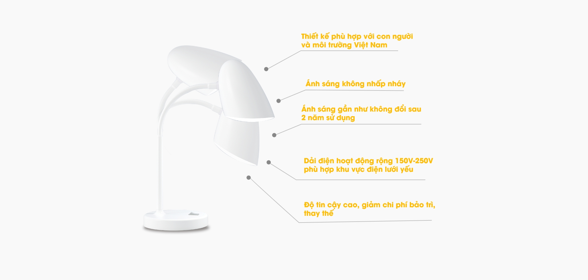 Mô tả Đèn bàn LED chống cận 6W Rạng Đông RL-38.LED - 5