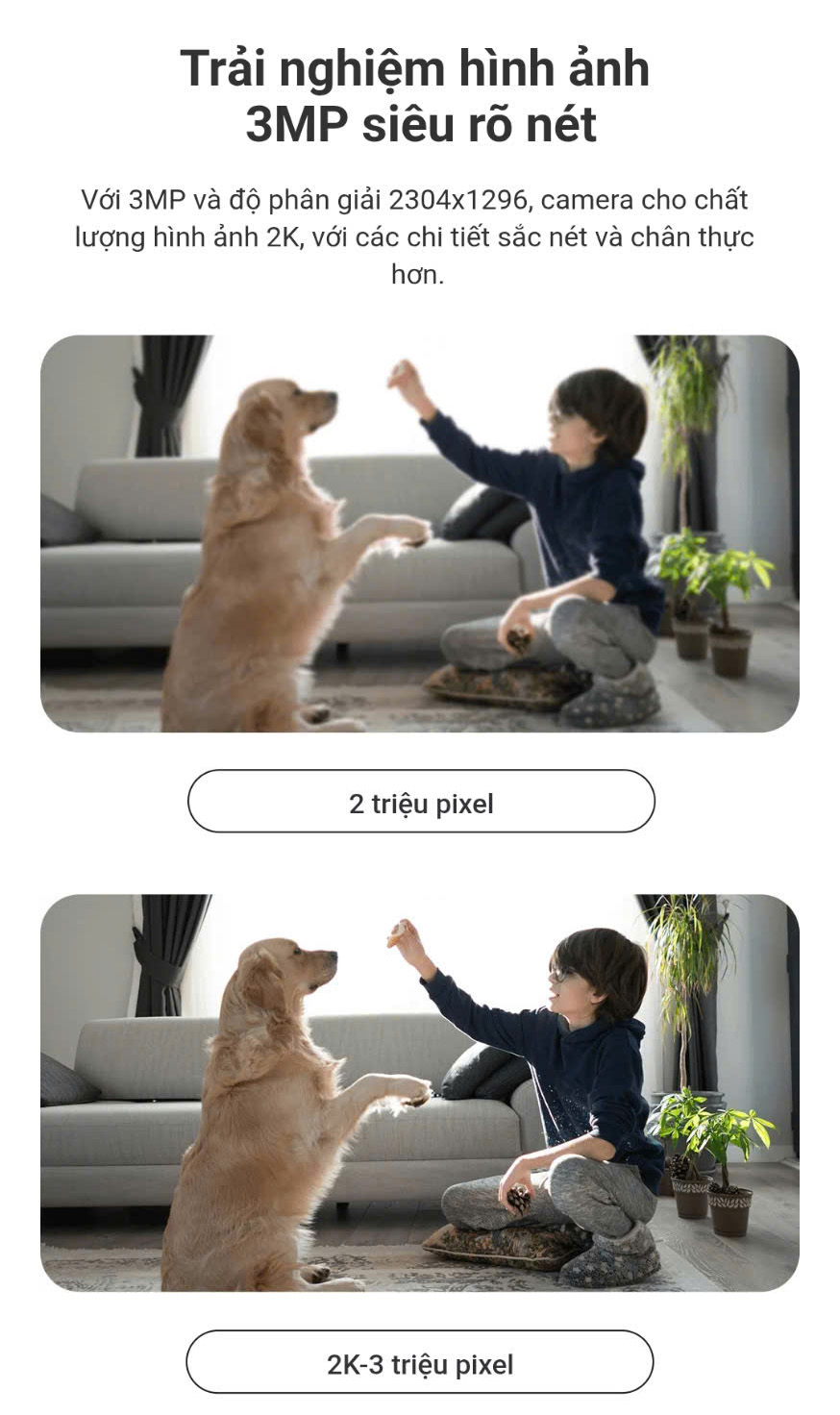 Mô tả Camera Xiaomi C301 BHR8683GL giám sát thông minh - chất lượng hình ảnh 2K - 5