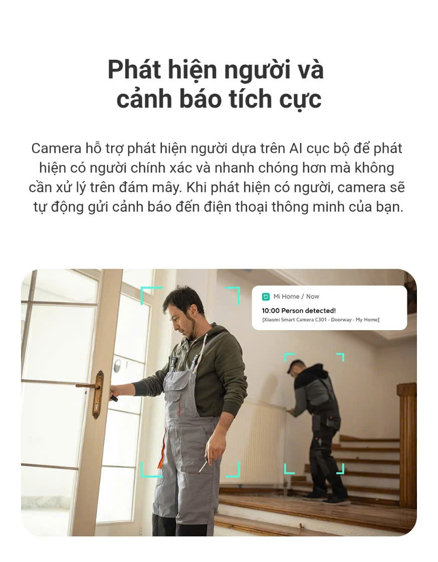 Mô tả Camera Xiaomi C301 BHR8683GL giám sát thông minh - chất lượng hình ảnh 2K - 12