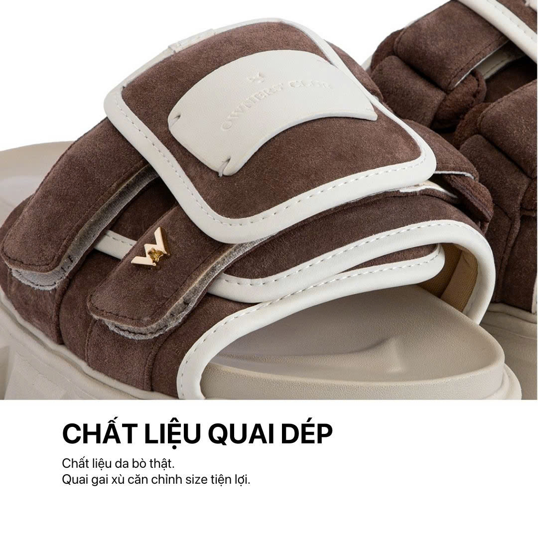 Mô tả Dép Sandal Nam Nữ Tăng Chiều Cao THE STRAP WOLF SLIDE SANDAL - 9