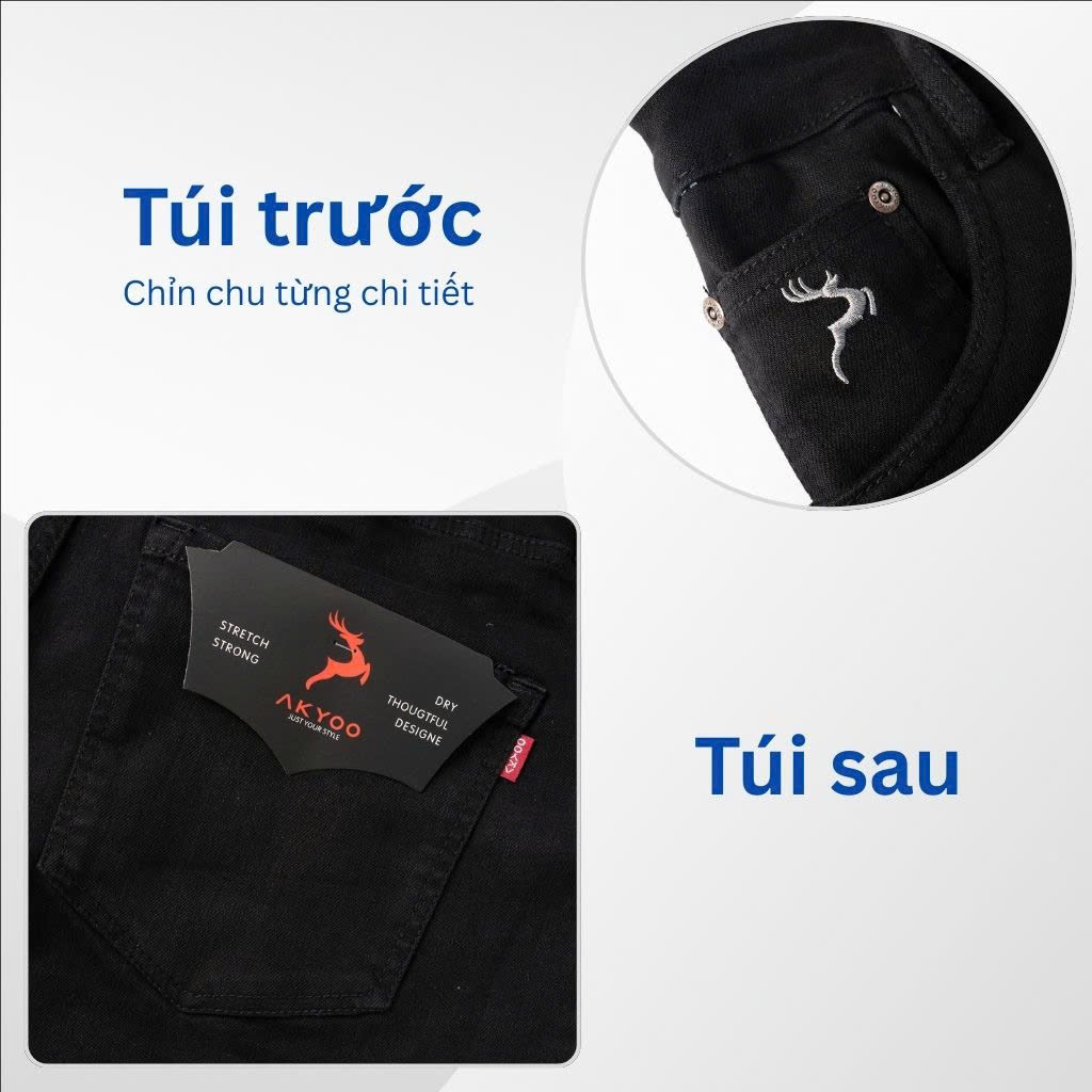 Mô tả Quần Jean Nam Bigsize Size Từ 80kg-140kg, Bigsize Nam AKYOO ; QJ A7 - 2