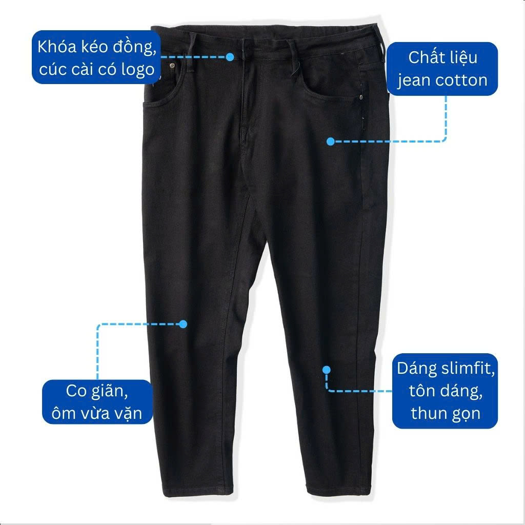 Mô tả Quần Jean Nam Bigsize Size Từ 80kg-140kg, Bigsize Nam AKYOO ; QJ A7 - 3