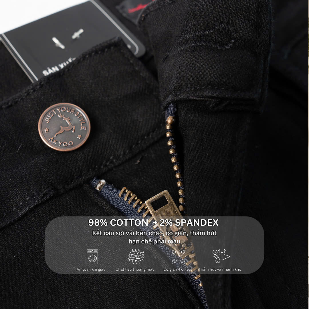 Mô tả Quần Jean Nam Bigsize Size Từ 80kg-140kg, Bigsize Nam AKYOO ; QJ A7 - 4