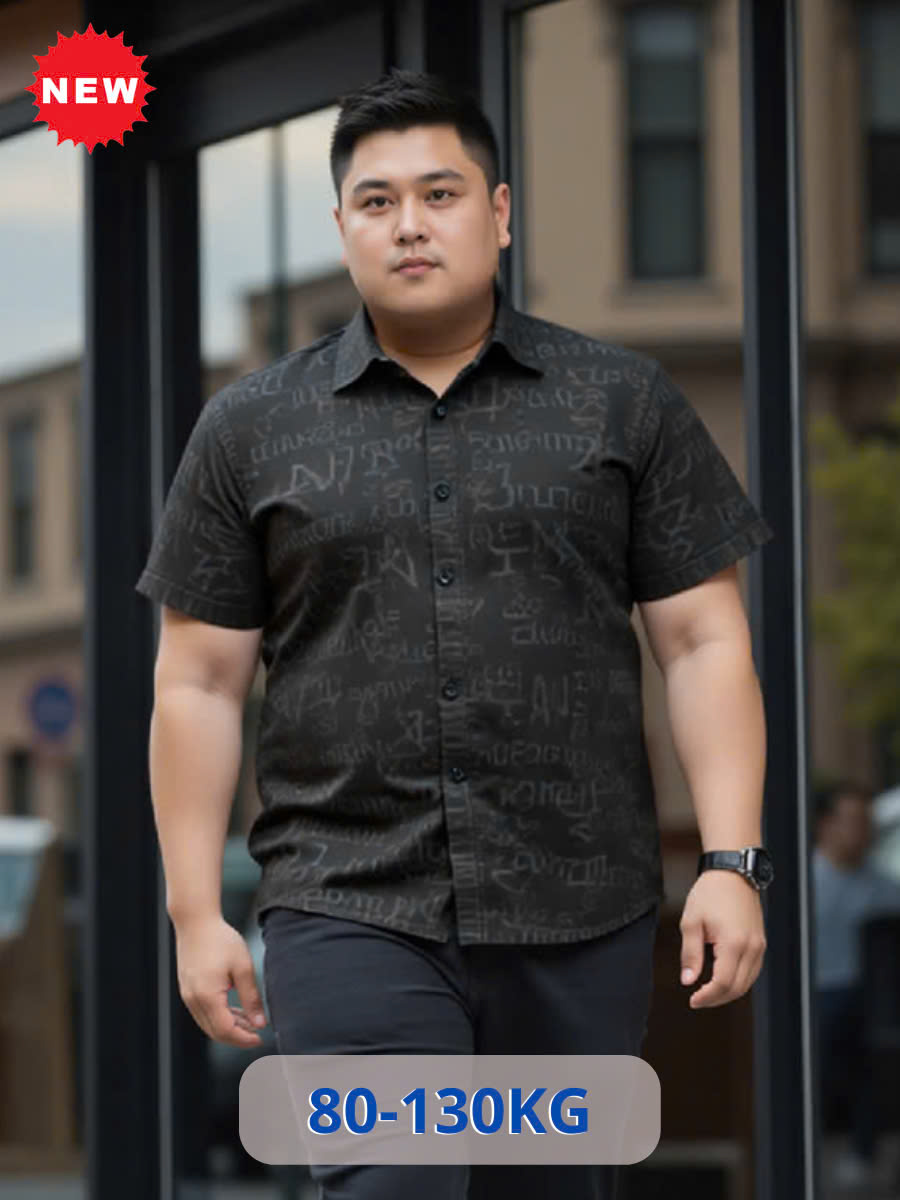 Áo Sơ Mi Cộc Tay Bigsize Nam AKYOO Phong cách
