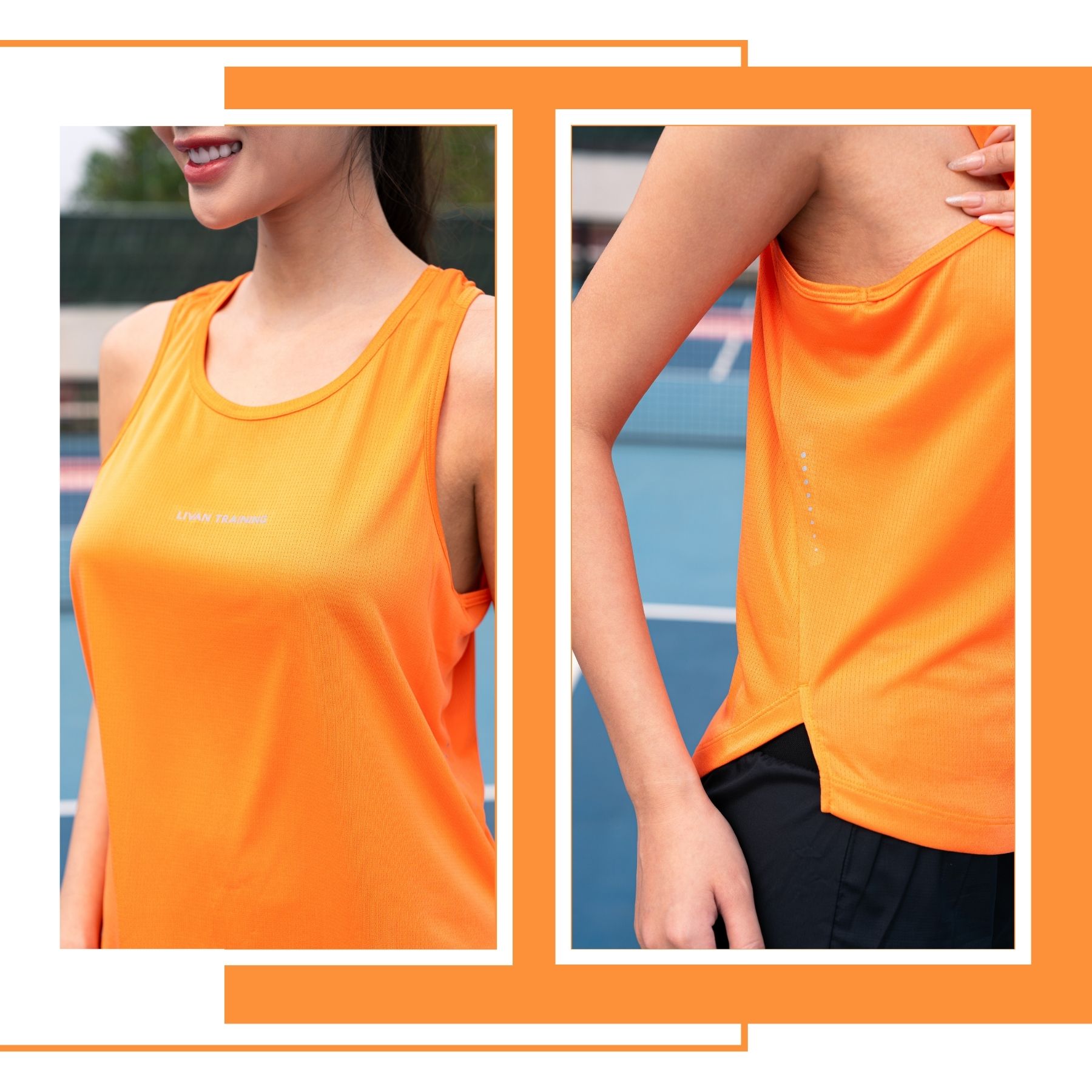 Mô tả Áo Tank Top LV25N03F205 Lỗ Kim, Áo Ba Lỗ Nữ Tập Gym Dáng Rộng Mặc Thoải Mái; Áo Tank Top Nhiều Màu Sắc Lựa Chọn - 6