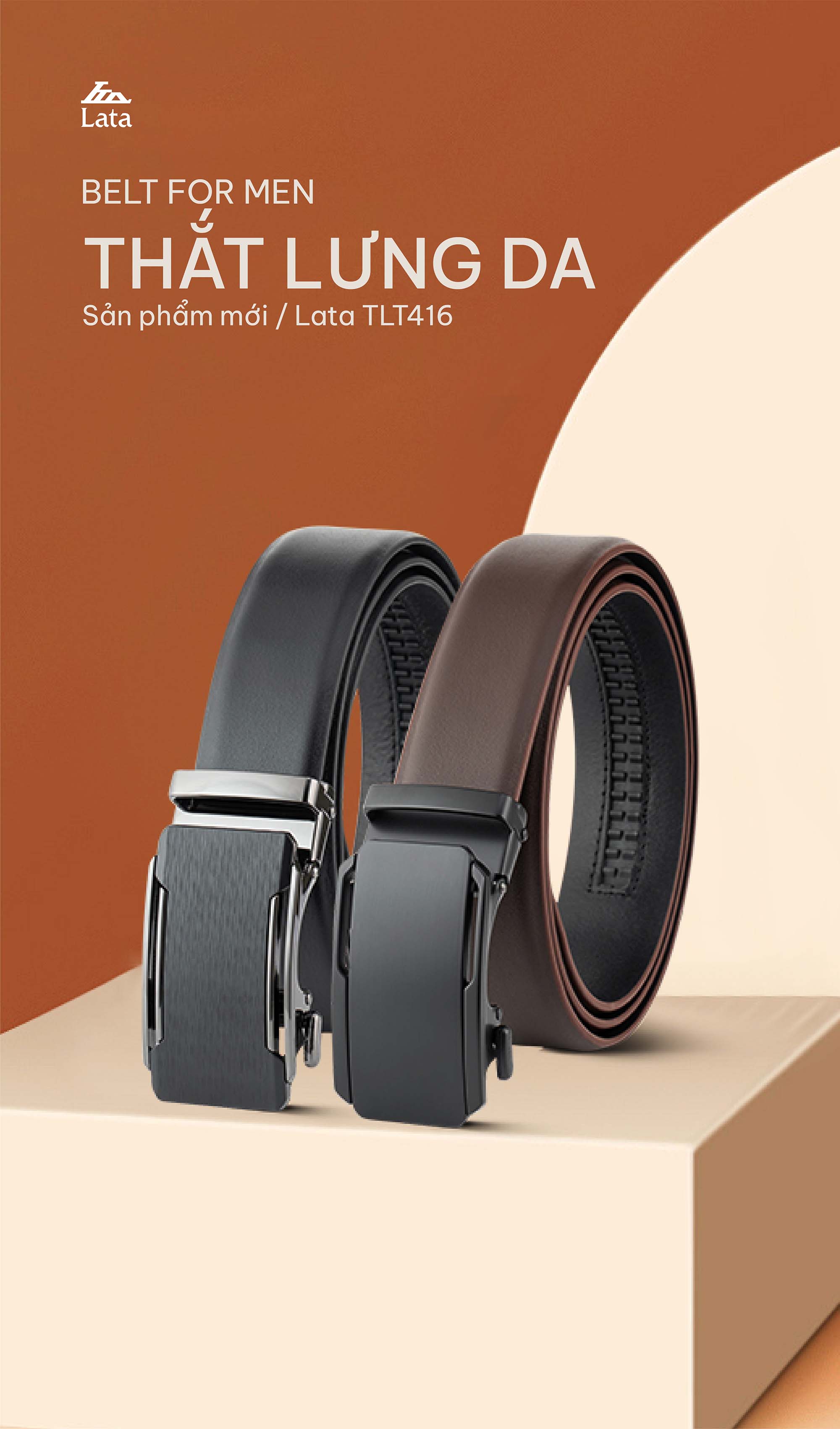 Mô tả Thắt lưng Lata (Thời trang nam - Dây nịt da thật TLT416) - 1
