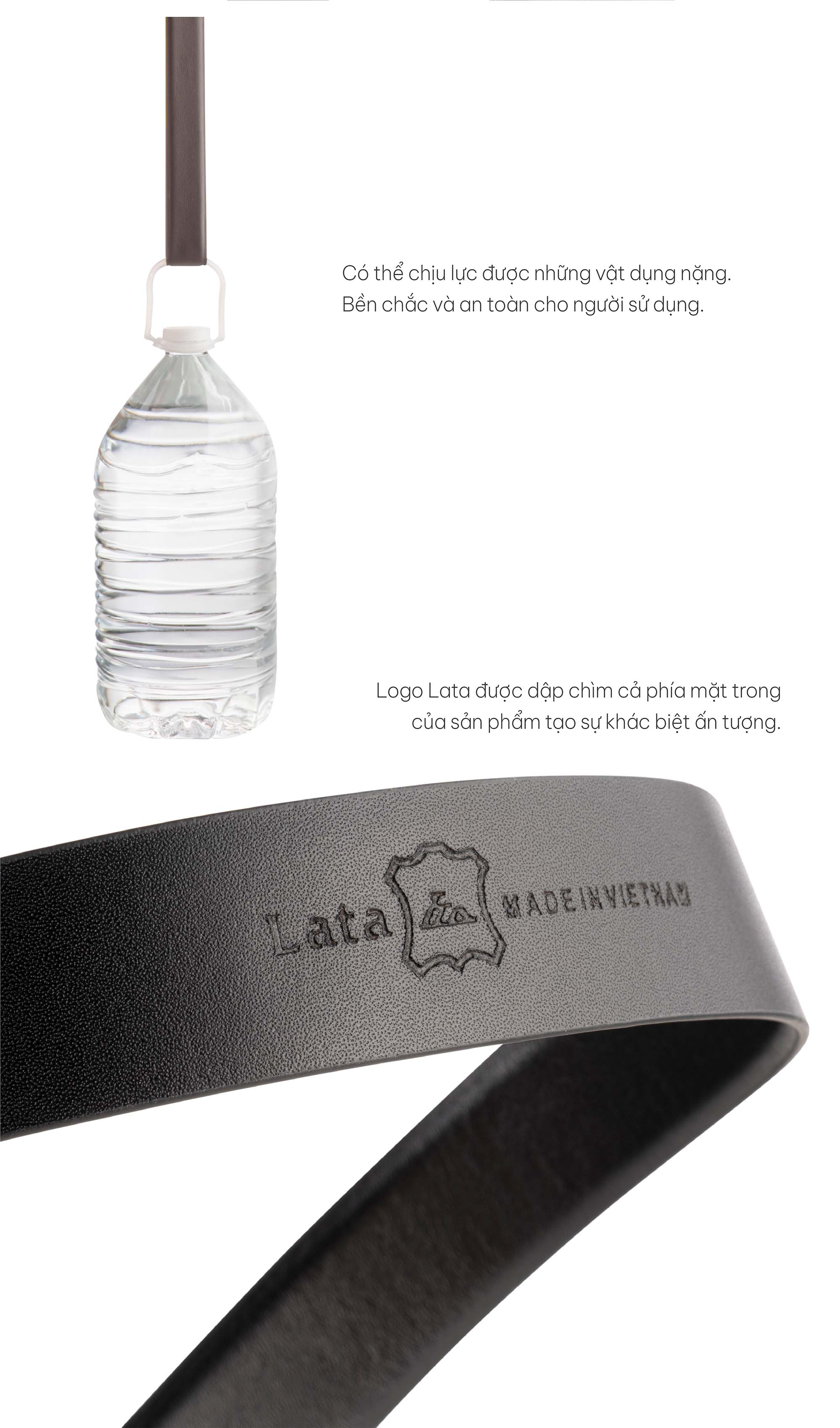 Mô tả Thắt lưng Lata (Thời trang nam - Dây nịt da thật TLT416) - 5