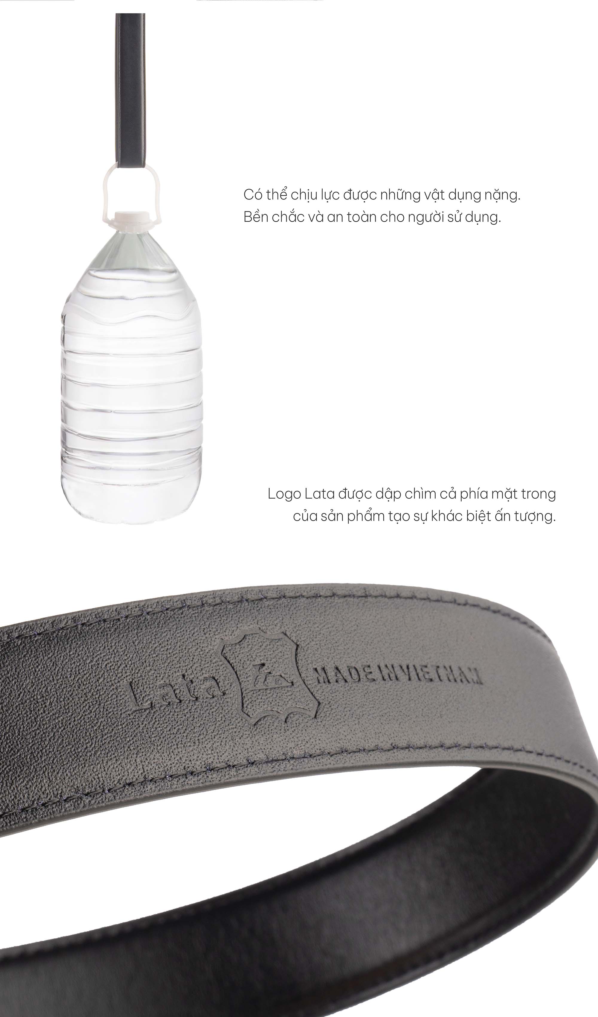 Mô tả Thắt lưng Lata (Thời trang nam - Dây nịt da thật TLT415) - 5