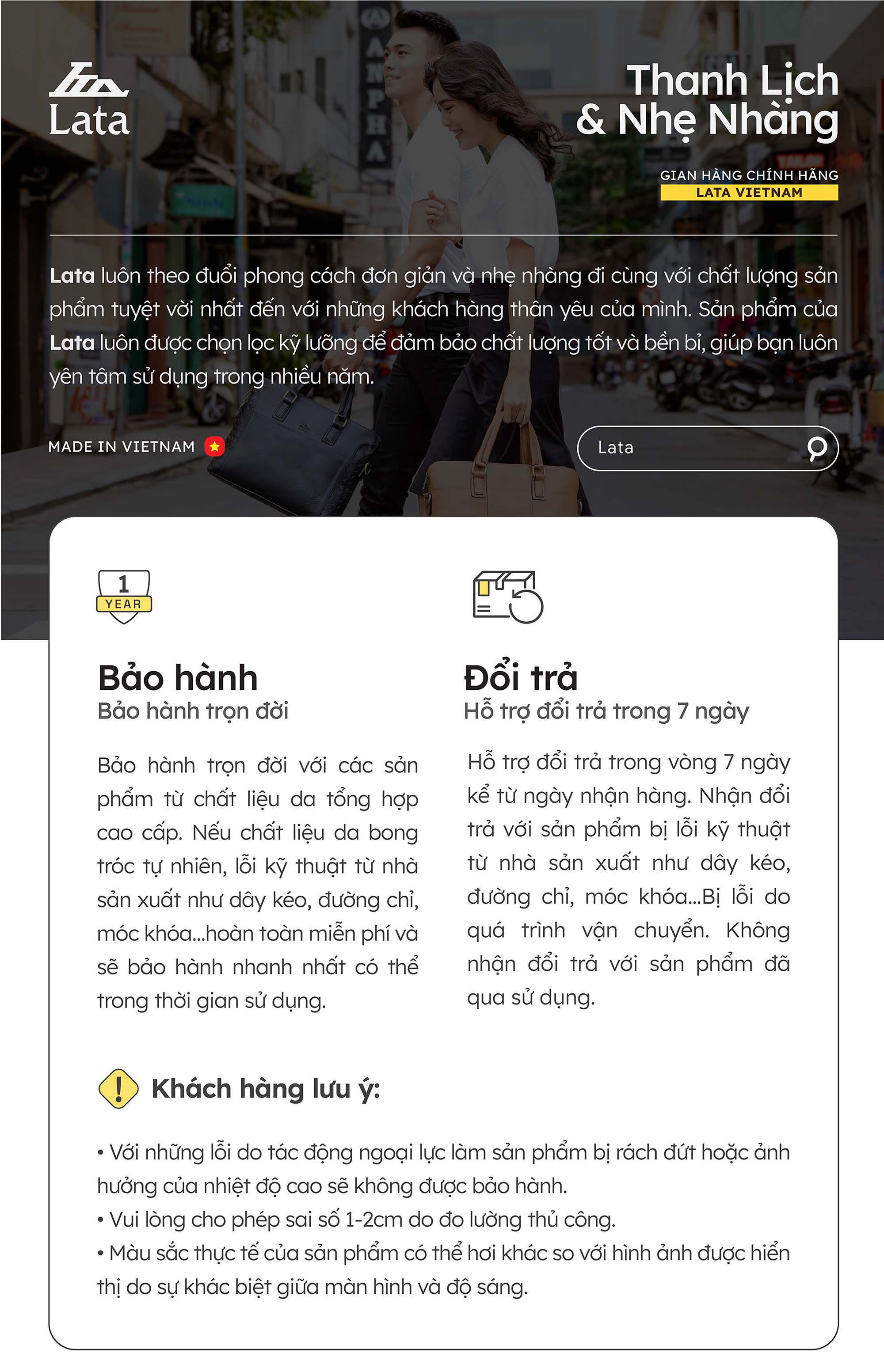 Mô tả Thắt lưng Lata (Thời trang nam - Dây nịt da thật TLT415) - 6