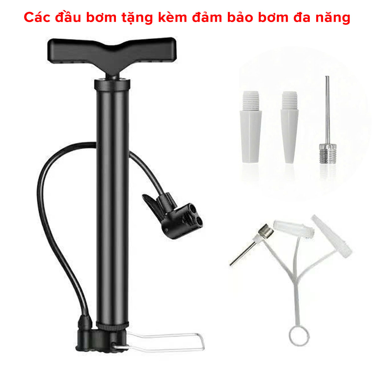 Mô tả Bơm Xe Đạp, Bơm Xe Máy Cầm Tay Nhỏ Gọn Cơ Động Van Pháp Mỹ - Bơm Đa Năng Nhỏ Gọn BCT1 Chính Hãng Amalife - 10