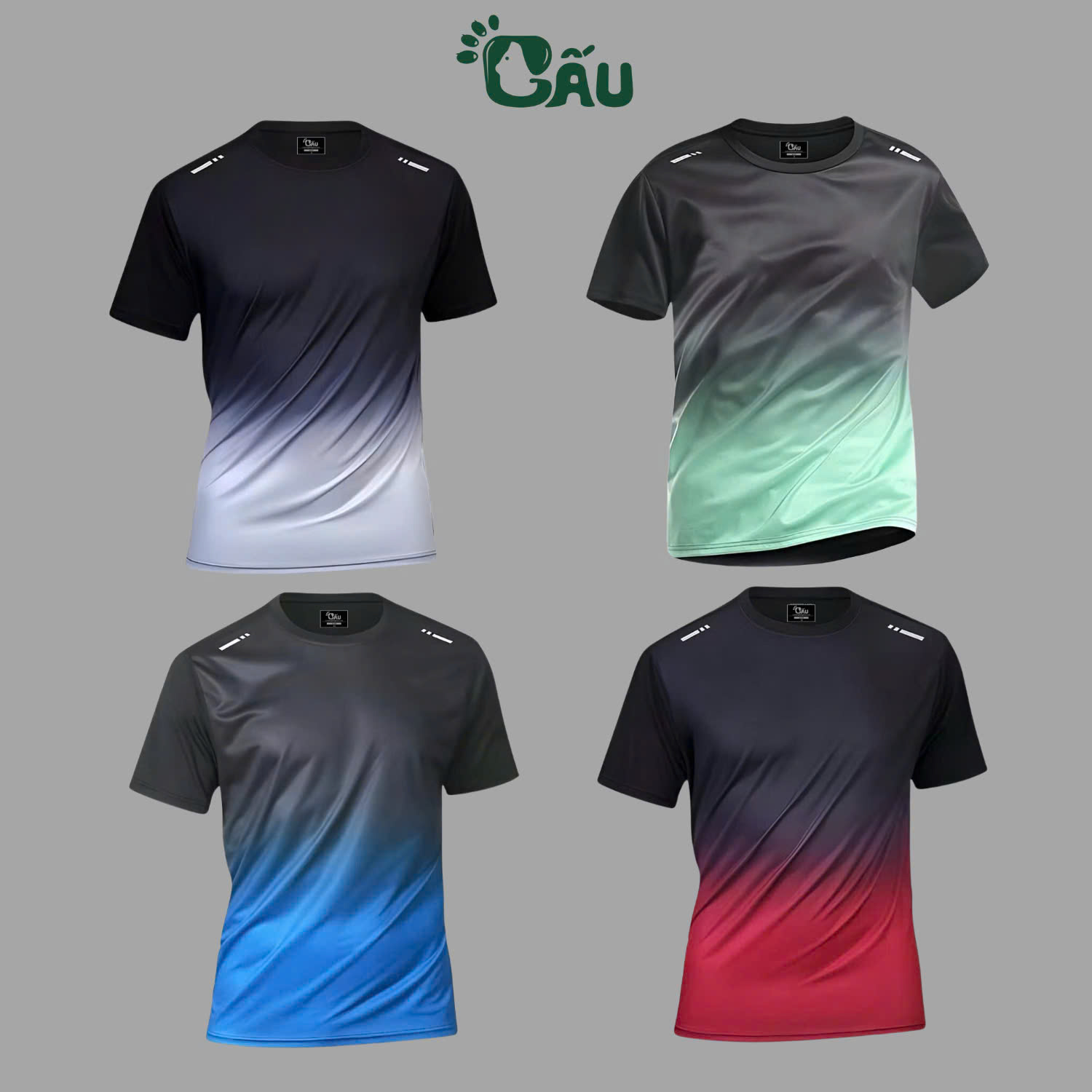 Mô tả Áo thun nam Gấu 194 vải thun lạnh co dãn, phong cách thể thao - gym - bóng đá, from slim fit - ATL - 1