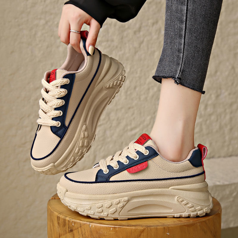 Mô tả Giày Thể Thao Sneaker Nữ MEELY Kiểu Dáng Hàn Quốc Độn Đế 5cm - HY22 - 1
