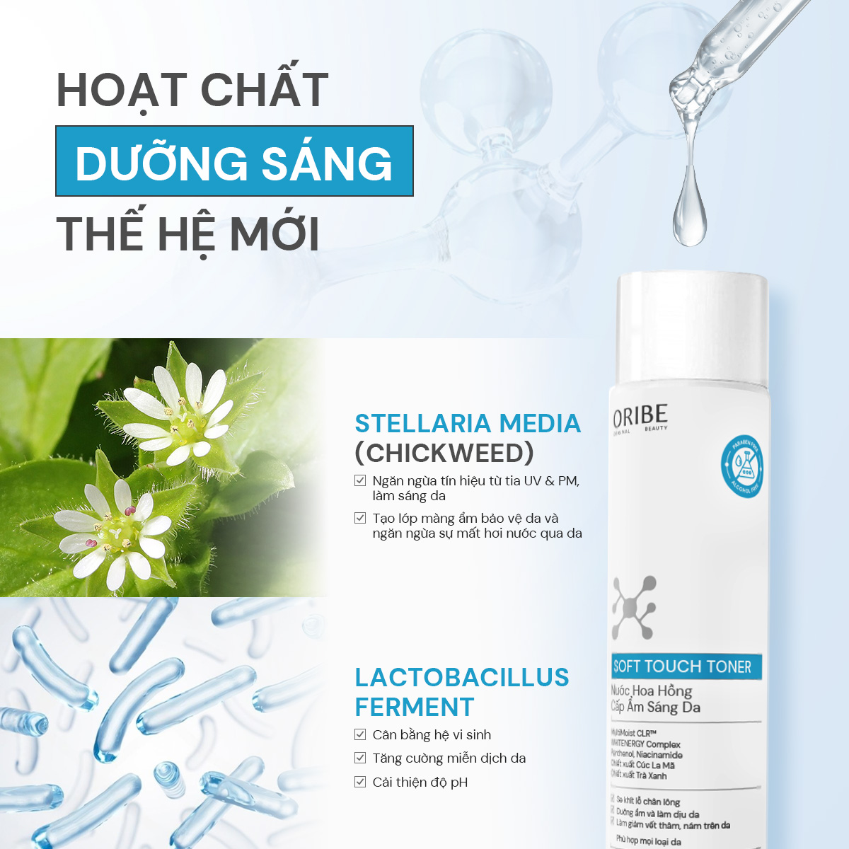 Mô tả Toner Oribe cấp ẩm làm dịu se khít lỗ chân lông - Nước hoa hồng dưỡng sáng phù hợp mọi loại da 150ml - 4
