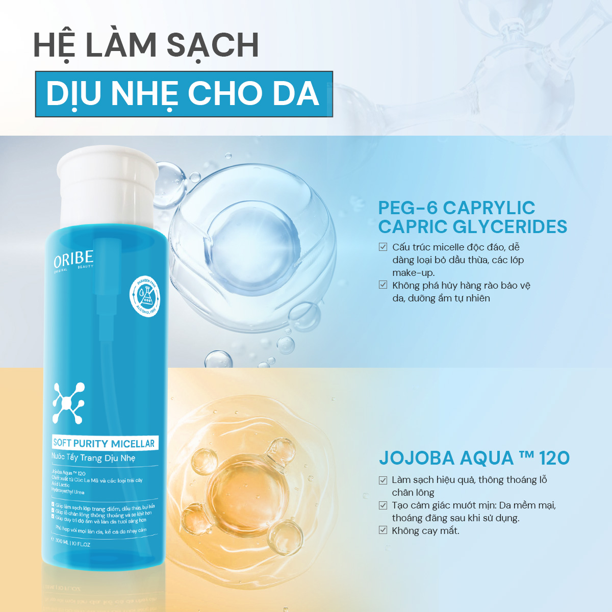 Mô tả Nước tẩy trang Oribe làm sạch sâu dịu nhẹ không cay mắt cho mọi làn da - 3