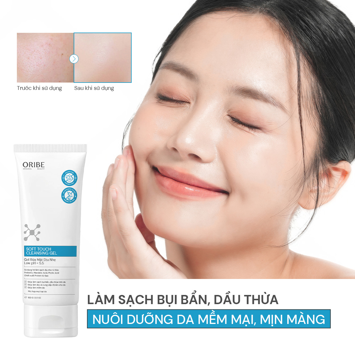Mô tả Sữa rửa mặt làm sạch dịu nhẹ Oribe Soft Touch dưỡng da ẩm mịn mềm mại dành cho mọi loại da 100g - 3
