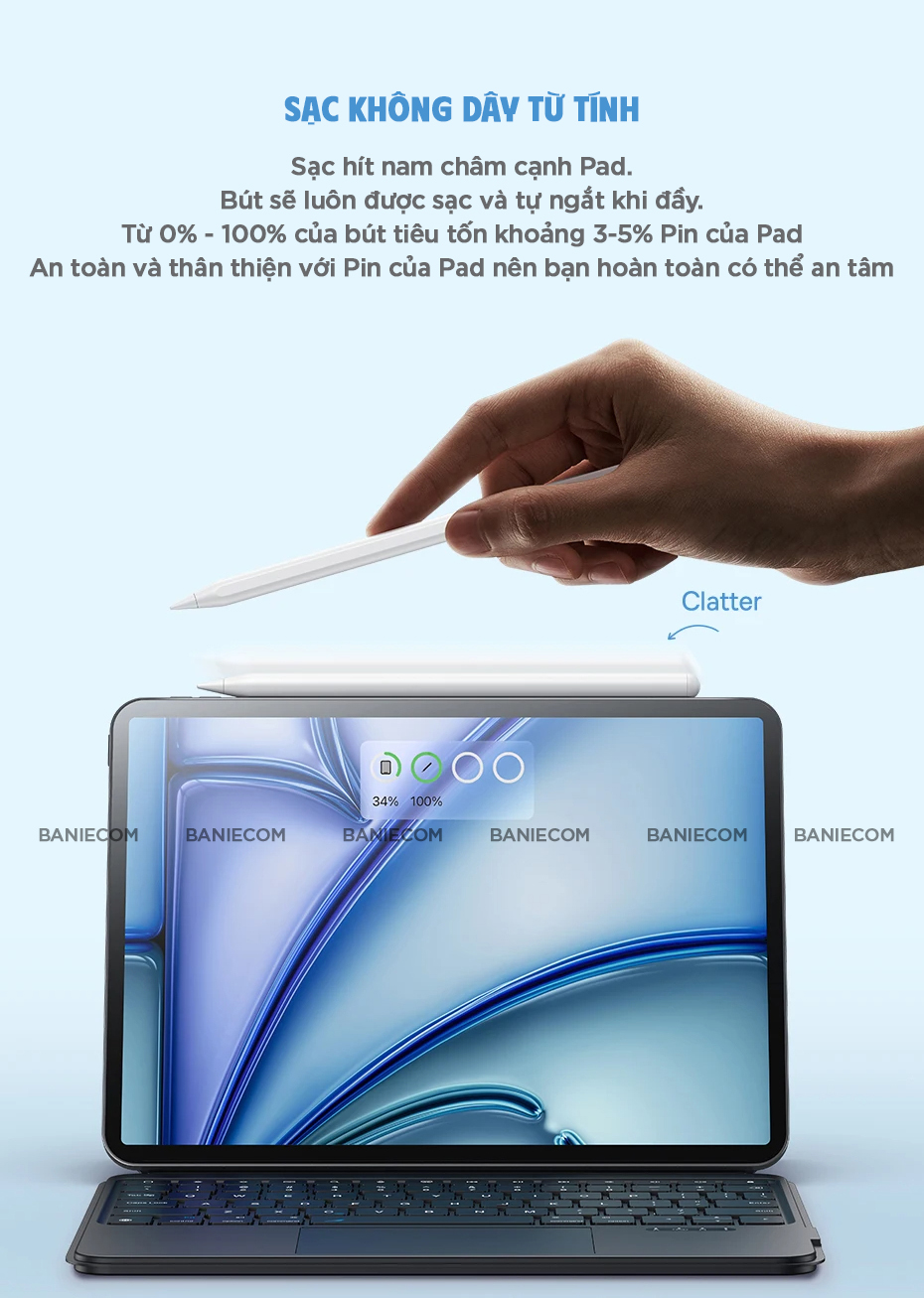 Bút Cảm Ứng Baseus Smooth Writing 3 PS048 PS052 PS3 Sạc Nam Châm Pin 17 ...