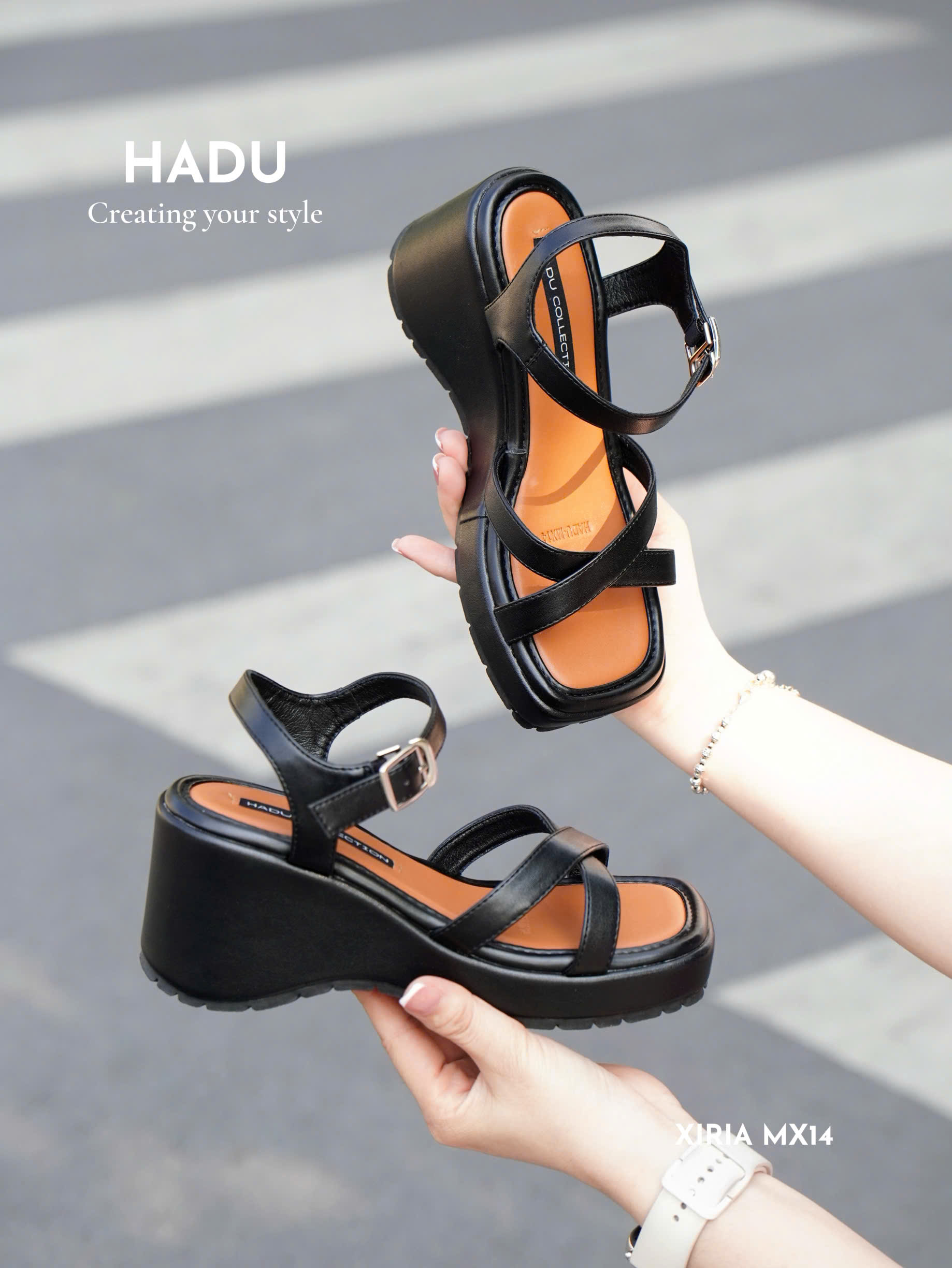 Form giày chuẩn ôm chân Sandal HADU MX14