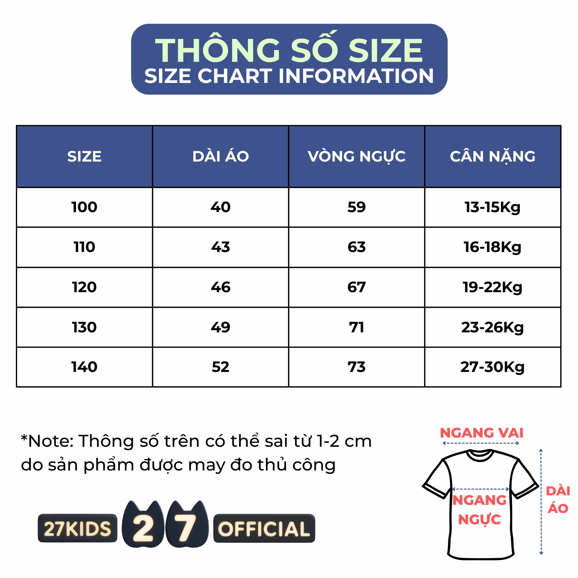 Mô tả Áo thun bé trai ngắn tay 27Kids cho trẻ từ 2-10 tuổi BSTS17 - 4