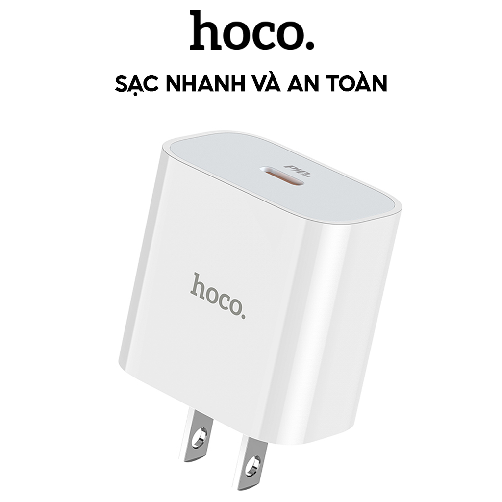 Mô tả Củ Sạc Nhanh 20W Hoco Chân Dẹt, Nhỏ Gọn, Chống Quá Nhiệt Dùng Cho Các Dòng SamSung,IP,Oppo,Xiaomi... - 1