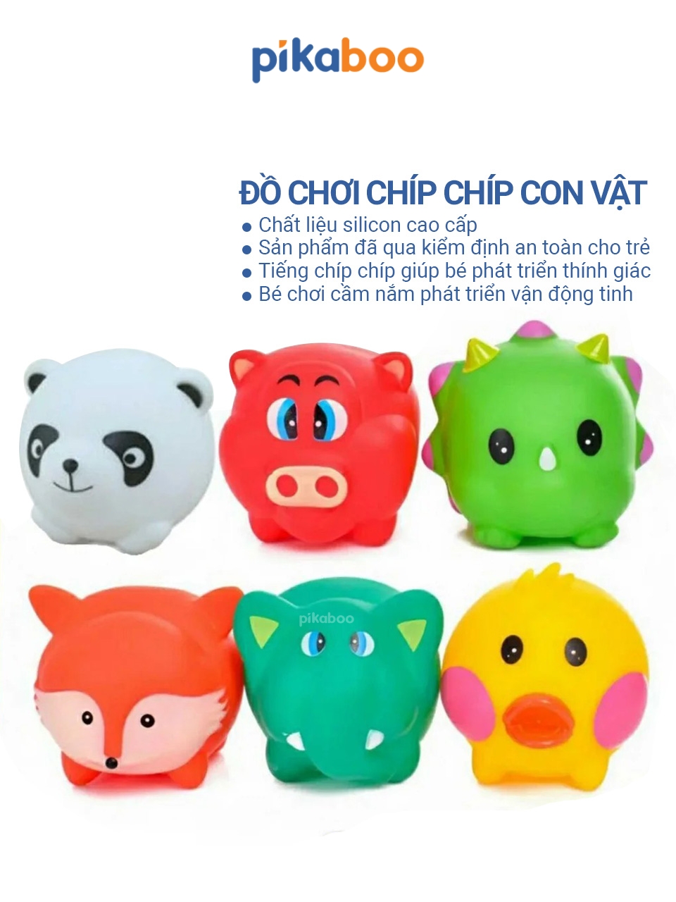 Mô tả Đồ chơi chíp chíp Pikaboo đủ kiểu dáng và màu sắc ngộ nghĩnh giúp bé sớm tăng cường vận động tinh - 6