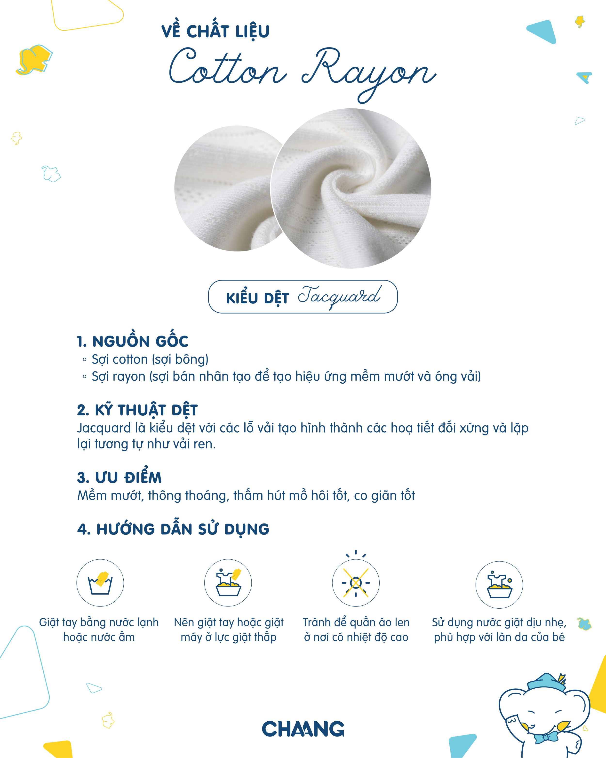 Mô tả Bộ body dài liền tất tích hợp bao tay kèm mũ và yếm Nature cho bé sơ sinh - 3