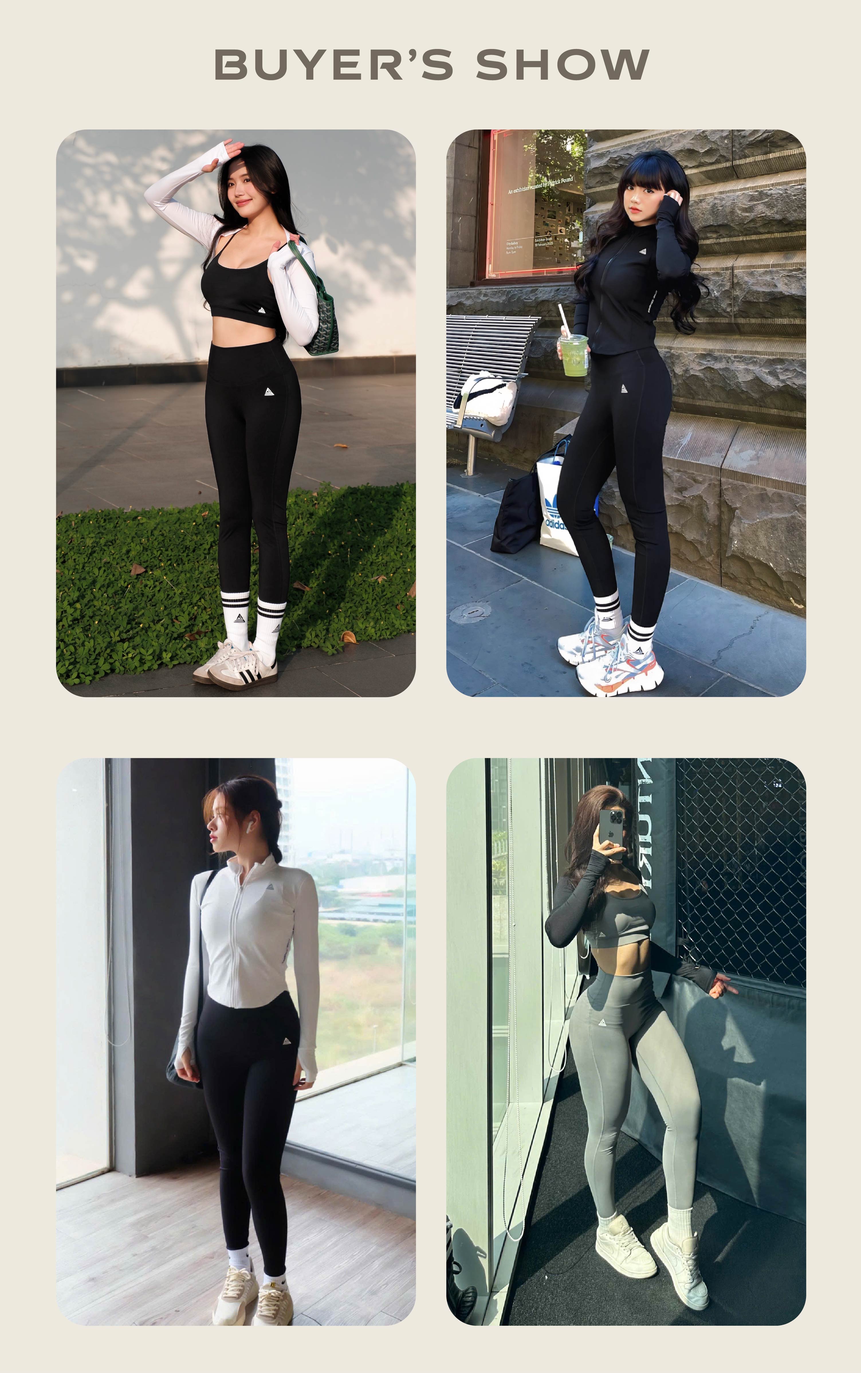 Mô tả Quần tập gym yoga legging nữ cạp cao Fitme Zeta vải 2 lớp nâng v3 tôn dáng cao cấp QDZT - 6