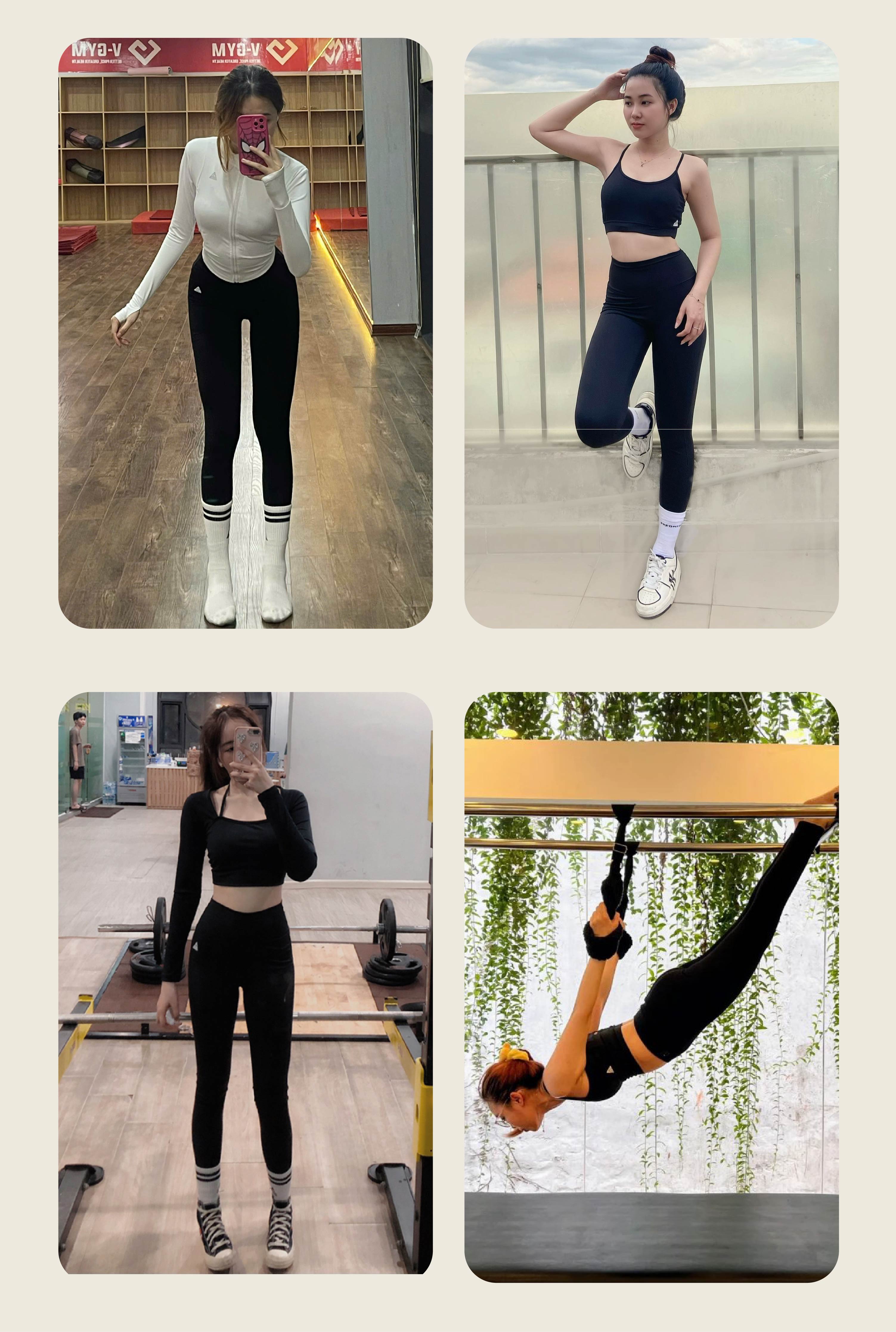 Mô tả Quần tập gym yoga legging nữ cạp cao Fitme Zeta vải 2 lớp nâng v3 tôn dáng cao cấp QDZT - 8