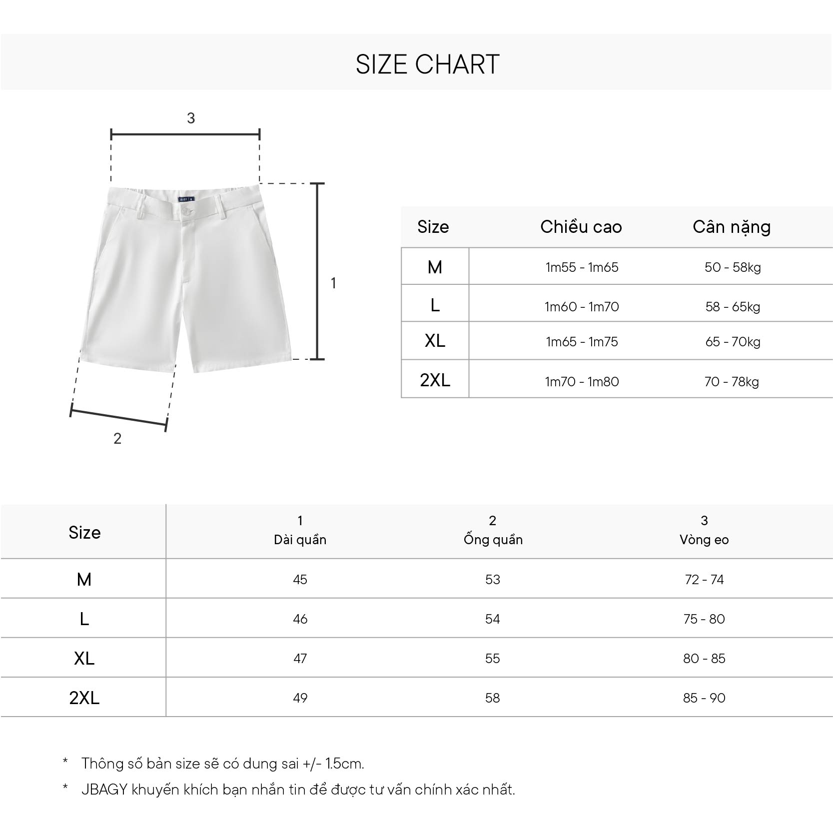 Mô tả Quần short nam JBAGY vải kaki cotton, ống lửng ngắn vải Kaki co giãn 2 chiều - JN2401 - 1