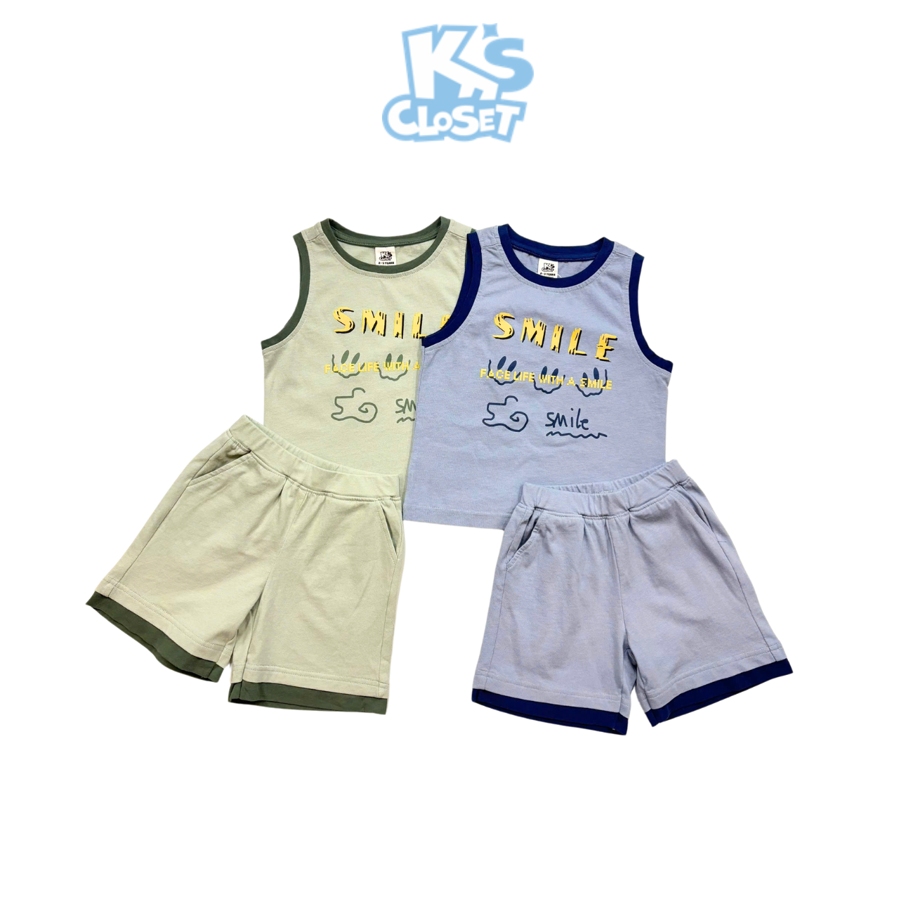 Mô tả Bộ Quần Áo Tanktop Ba Lỗ K's Closet Chất Liệu Vải Cotton Cho Bé Trai (2-14 tuổi) từ 10kg - 58kg KT075FIS - 1